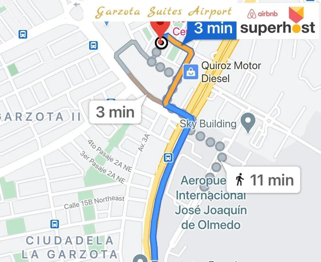 Garzota Suites Airport Bajos 과야킬